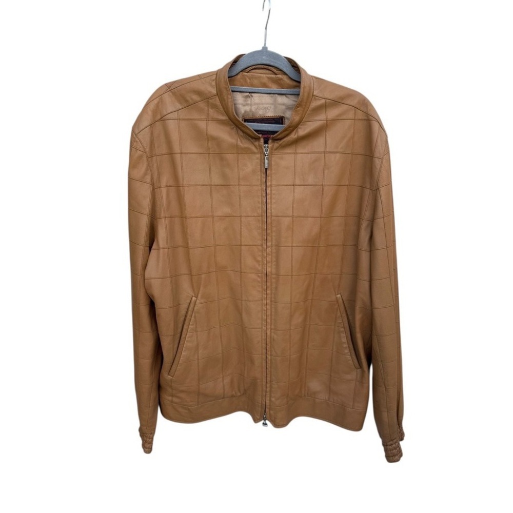 Men's Tan Leather Jacket